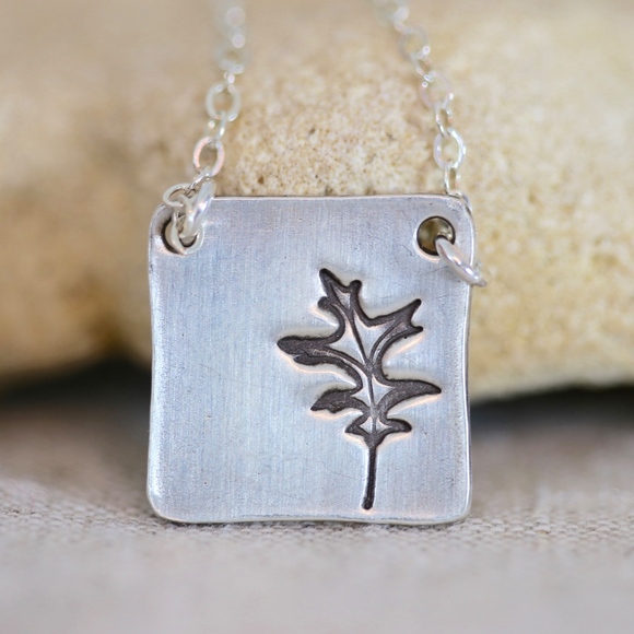 katherine sheetz Jewelry - Oak leaf necklace in sterling by Katherine Sheetz
